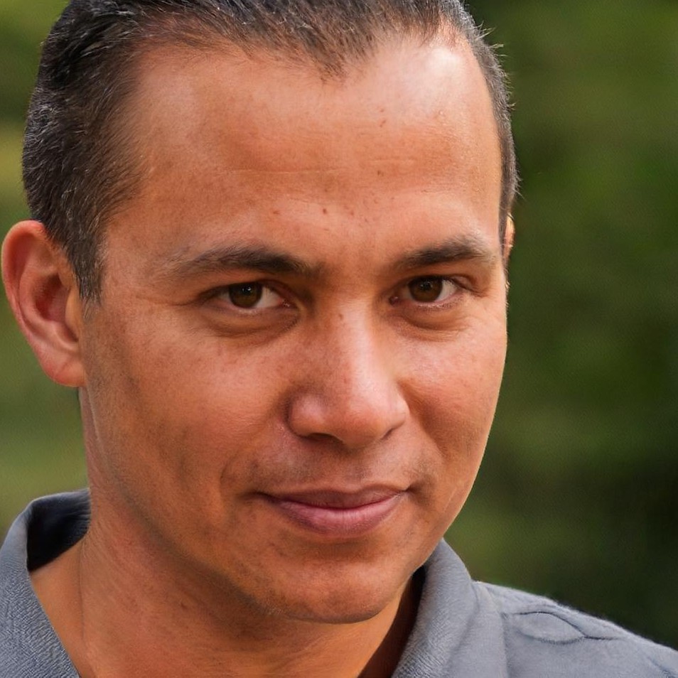 Julio G. enjoying new paver patio in Sherman Oaks